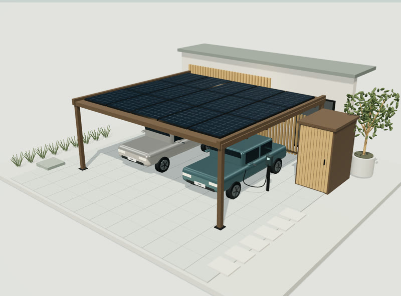 PORT Solar – Mit Solardach & Stauraum